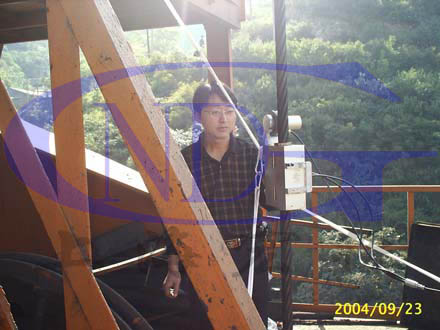 索道及娛樂設(shè)施鋼絲繩無損探傷現(xiàn)場(chǎng)